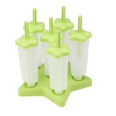 Plastic Ice Cream Molds With Lid (1 Set  6 Pc)